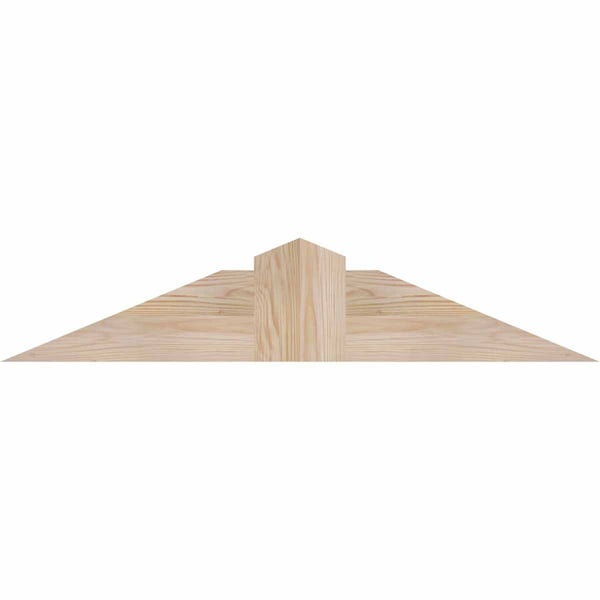 Ekena Millwork Portland Smooth Timber Gable Bracket, Douglas Fir, 36"W x 7"H x 5 1/2"D x 5 1/2"F, 5/12 Pitch GBW036X07X0606POR00SDF - main